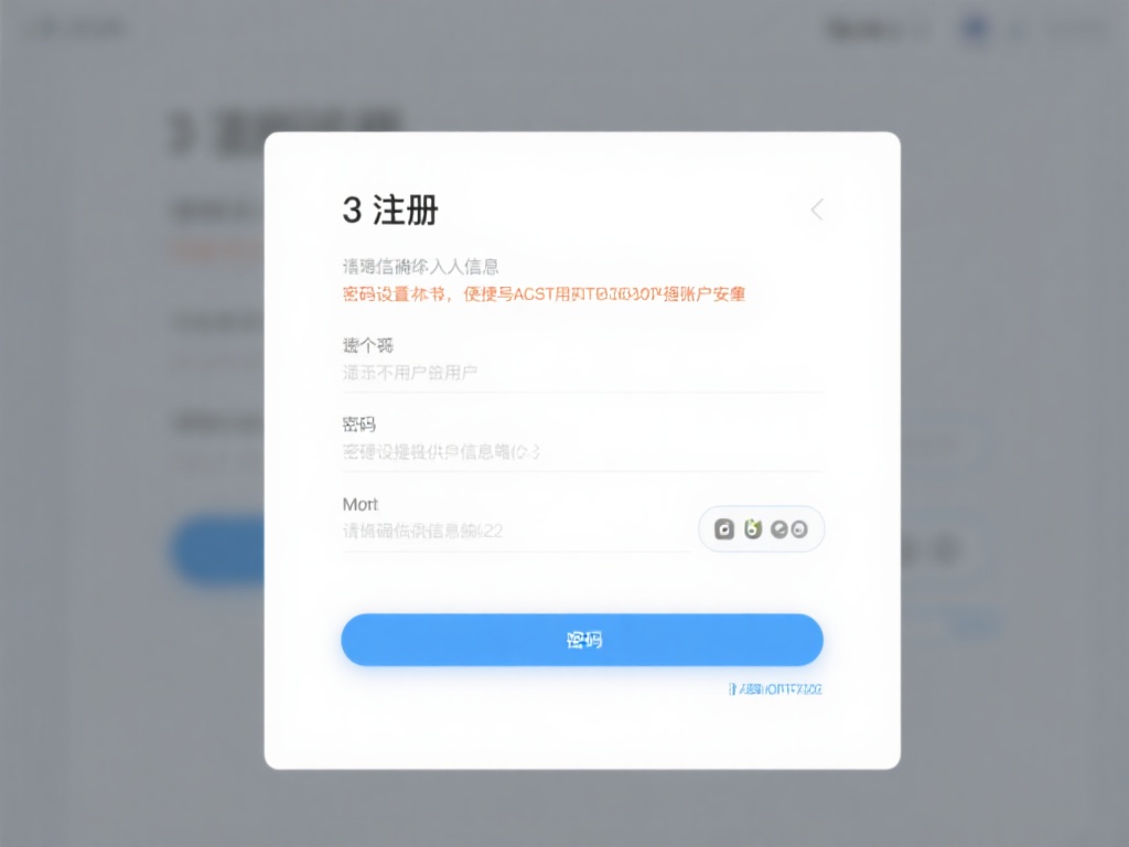 3.&nbsp;填写注册信息
进入注册页面后，按照提示准确