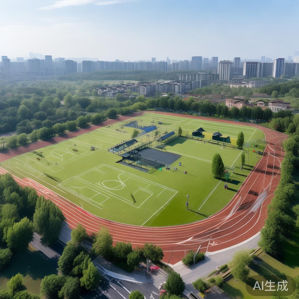 齐河智博体育公园位于山东省德州市齐河县，地理位置优