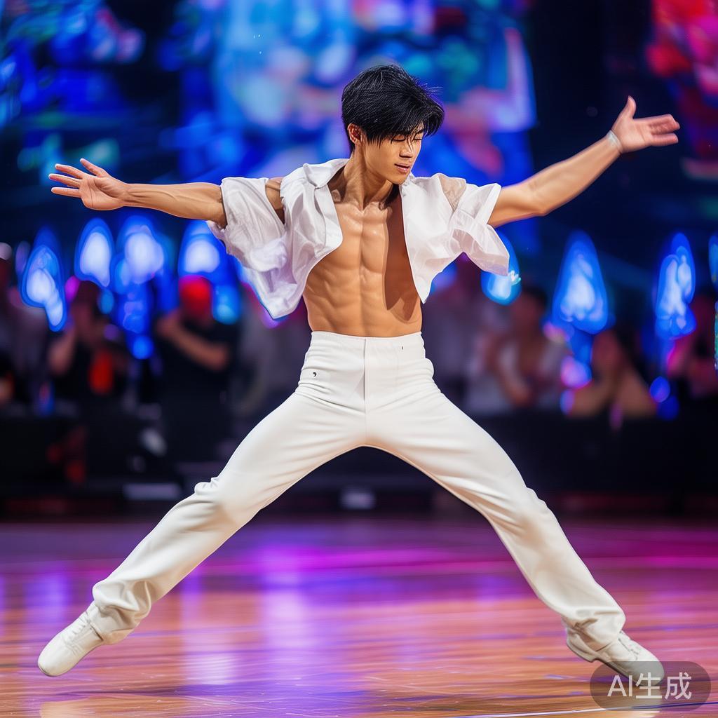 作为一名出色的体育舞蹈运动员，张智博以其扎实的技术